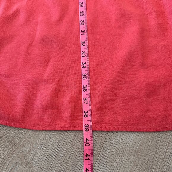Linen Blend Tunic Dress sz XXL - Coral - Picture 13 of 13